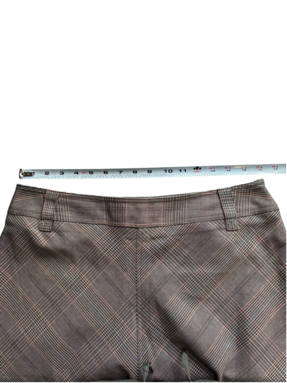 Jessica Sport Brown Tweed Embroidered A-Line Skirt Size 12 Preppy Cottagecore - Picture 7 of 12